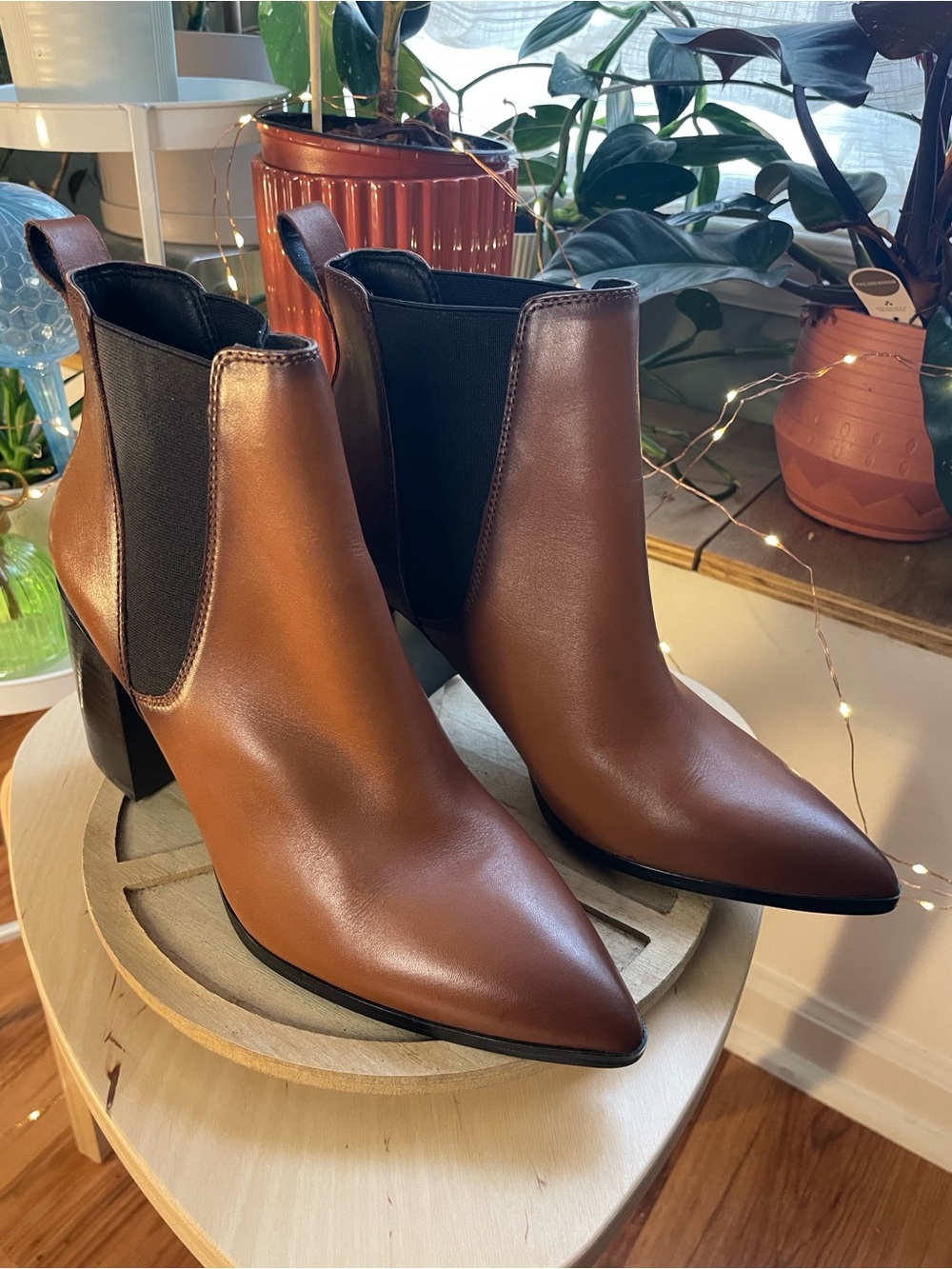 Steve Madden Knoxi Cognac boots